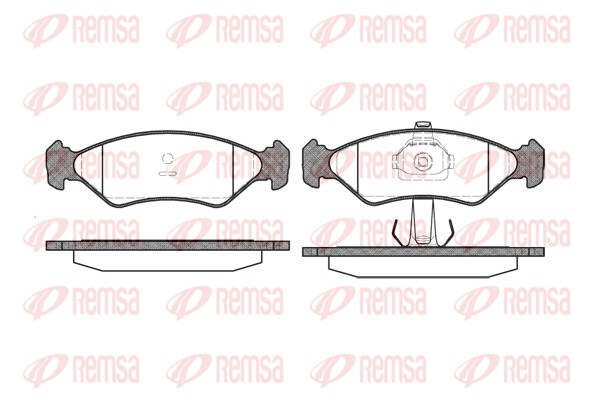 Brake Pad Set, disc brake - 0285.20 REMSA
