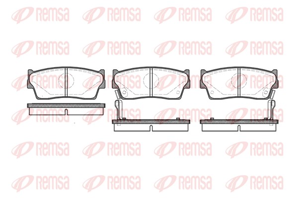 Brake Pad Set, disc brake - 0289.02 REMSA