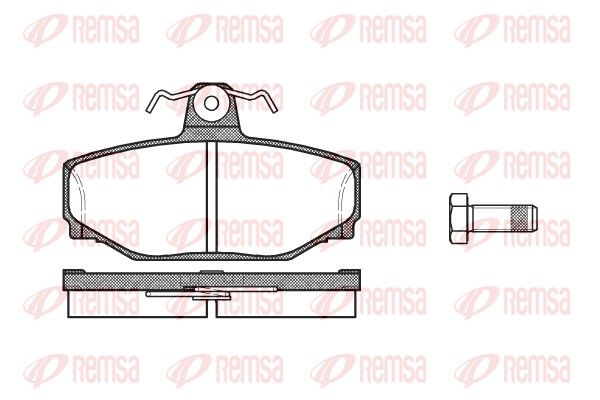 Brake Pad Set, disc brake - 0297.00 REMSA