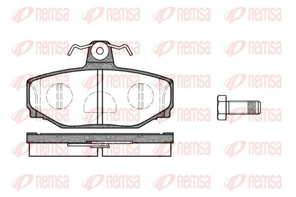 Brake Pad Set, disc brake - 0297.10 REMSA