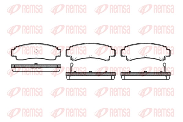 Brake Pad Set, disc brake - 0302.02 REMSA