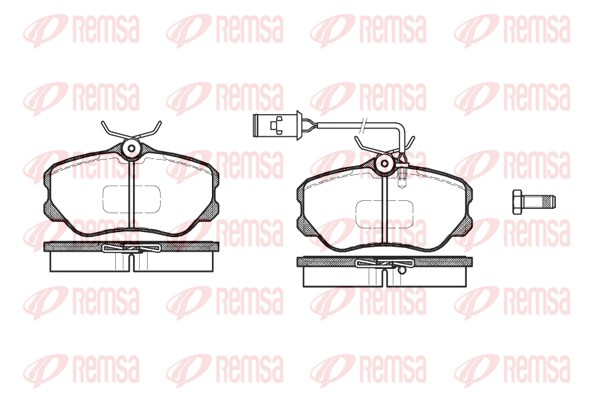 Brake Pad Set, disc brake - 0303.12 REMSA