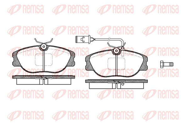 Brake Pad Set, disc brake - 0305.02 REMSA