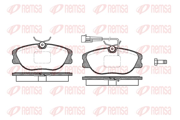 Brake Pad Set, disc brake - 0305.31 REMSA