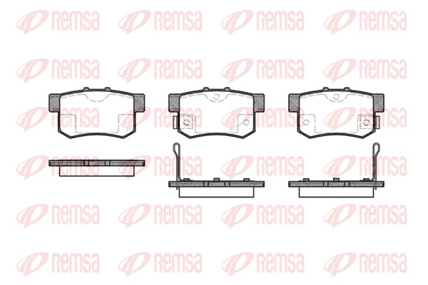 Brake Pad Set, disc brake - 0325.02 REMSA