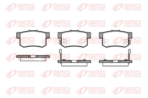 Brake Pad Set, disc brake - 0325.12 REMSA