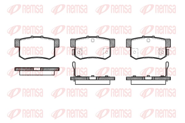 Brake Pad Set, disc brake - 0325.32 REMSA