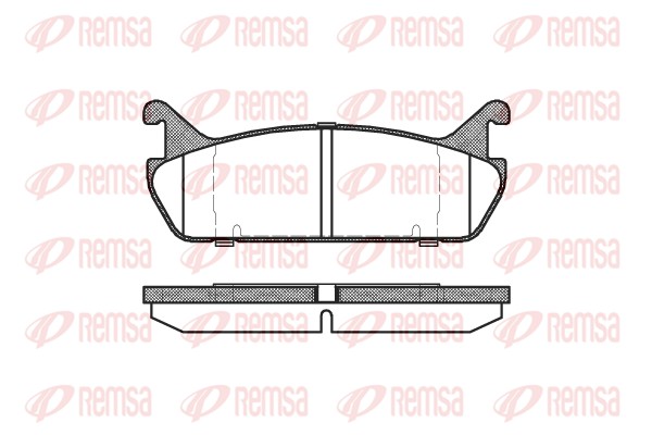 Brake Pad Set, disc brake - 0329.00 REMSA