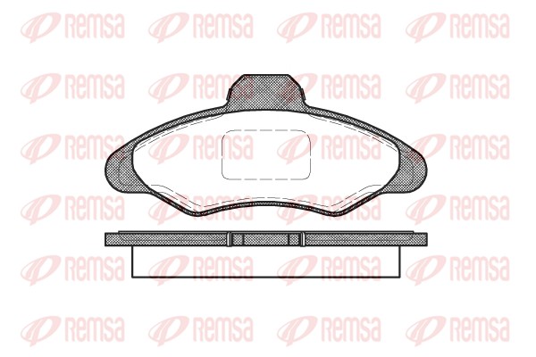 Brake Pad Set, disc brake - 0331.00 REMSA