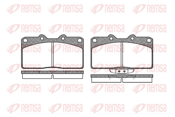 Brake Pad Set, disc brake - 0355.02 REMSA