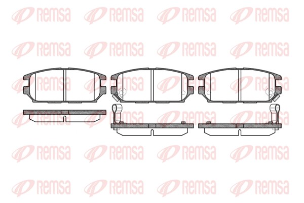 Brake Pad Set, disc brake - 0356.12 REMSA
