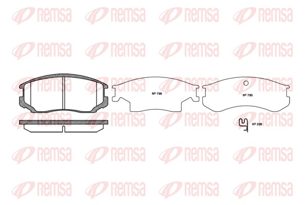 Brake Pad Set, disc brake - 0357.22 REMSA