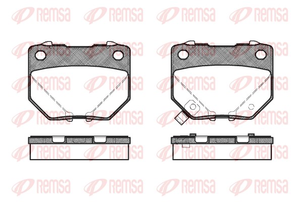 Brake Pad Set, disc brake - 0365.21 REMSA