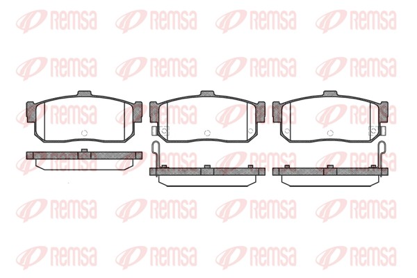 Brake Pad Set, disc brake - 0366.22 REMSA