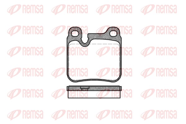 Brake Pad Set, disc brake - 0374.00 REMSA