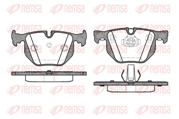 Brake Pad Set, disc brake - 0381.40 REMSA
