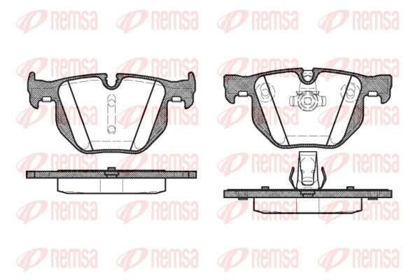Brake Pad Set, disc brake - 0381.60 REMSA