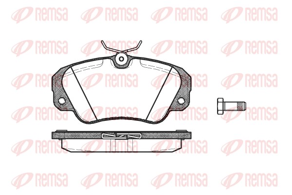 Brake Pad Set, disc brake - 0382.00 REMSA