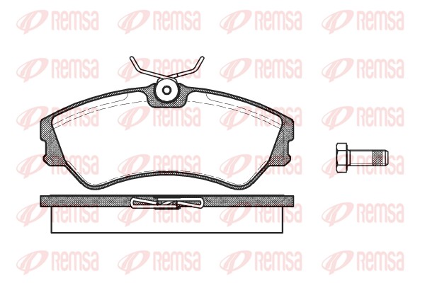 Kit pastiglie freno, Freno a disco - 0383.00 REMSA