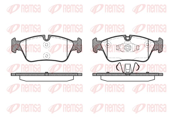 Brake Pad Set, disc brake - 0384.60 REMSA