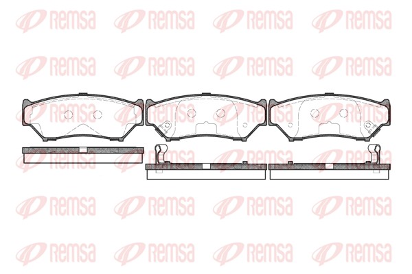 Brake Pad Set, disc brake - 0389.12 REMSA