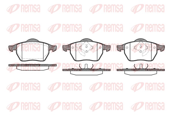 Brake Pad Set, disc brake - 0390.01 REMSA