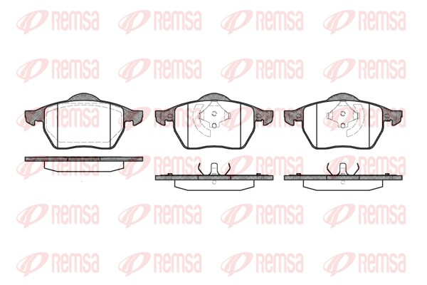 Brake Pad Set, disc brake - 0390.20 REMSA