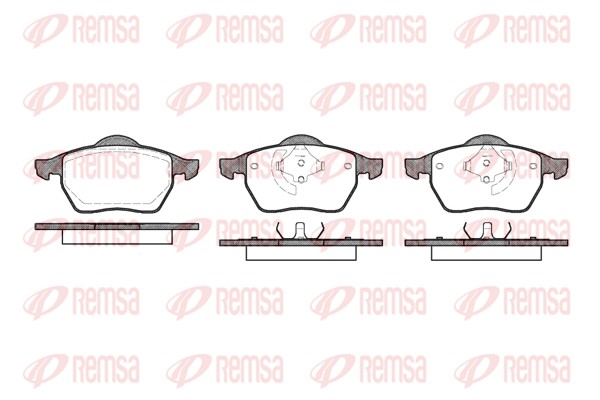 Brake Pad Set, disc brake - 0390.40 REMSA