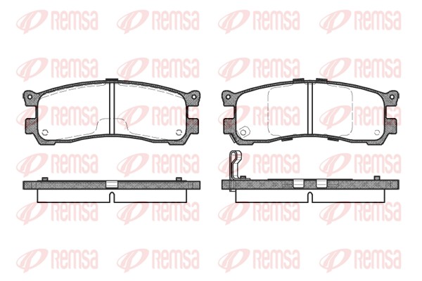 Brake Pad Set, disc brake - 0399.21 REMSA
