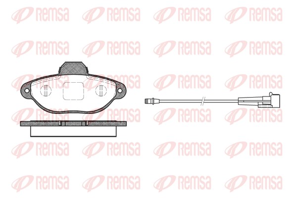 Brake Pad Set, disc brake - 0414.01 REMSA