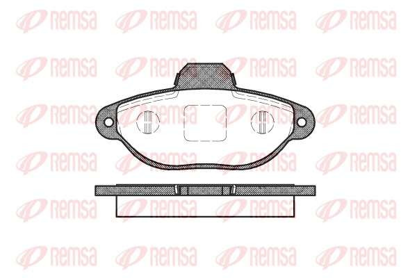 Brake Pad Set, disc brake - 0414.20 REMSA