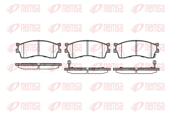 Brake Pad Set, disc brake - 0415.32 REMSA