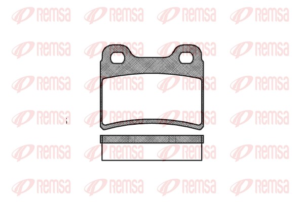 Brake Pad Set, disc brake - 0417.00 REMSA