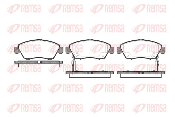 Brake Pad Set, disc brake - 0418.02 REMSA