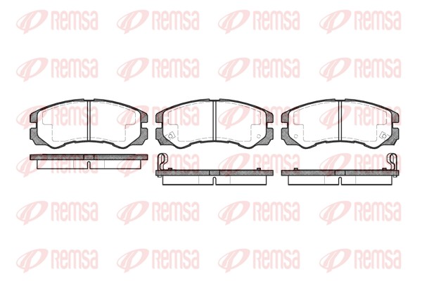 Brake Pad Set, disc brake - 0425.02 REMSA