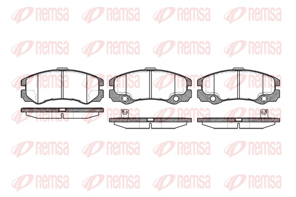 Brake Pad Set, disc brake - 0425.32 REMSA