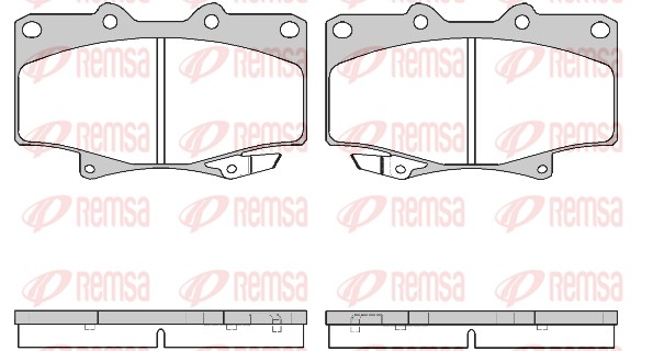 Brake Pad Set, disc brake - 0429.04 REMSA