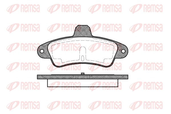 Brake Pad Set, disc brake - 0433.00 REMSA