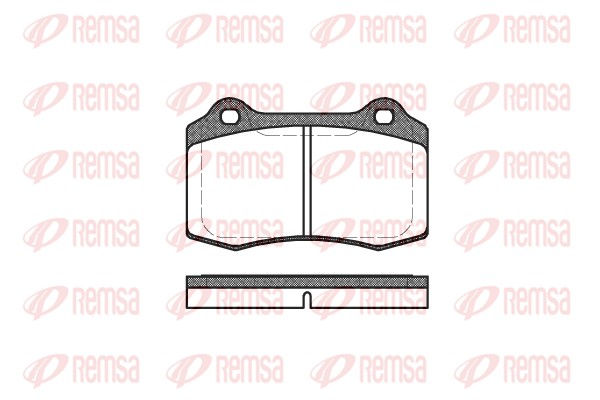 Brake Pad Set, disc brake - 0434.30 REMSA