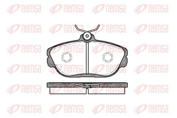 Brake Pad Set, disc brake - 0453.00 REMSA