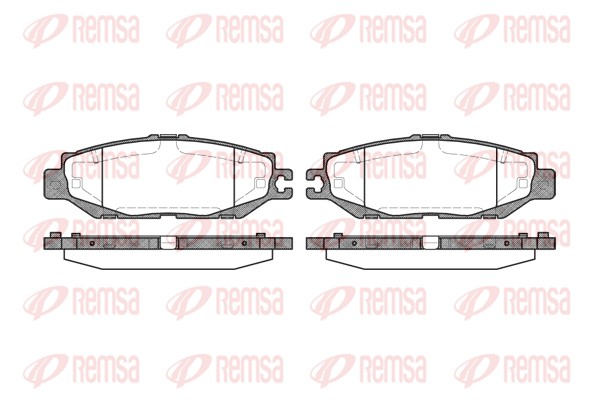 Brake Pad Set, disc brake - 0457.00 REMSA