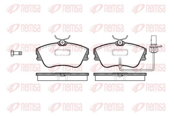 Brake Pad Set, disc brake - 0480.21 REMSA