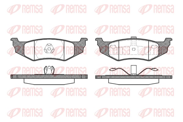 Brake Pad Set, disc brake - 0482.40 REMSA