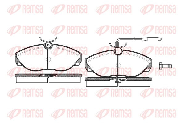 Brake Pad Set, disc brake - 0486.02 REMSA
