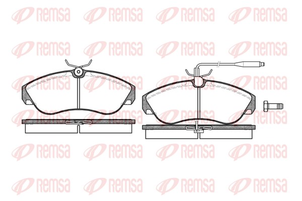 Brake Pad Set, disc brake - 0487.02 REMSA