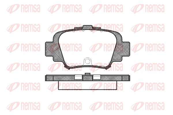 Brake Pad Set, disc brake - 0499.00 REMSA