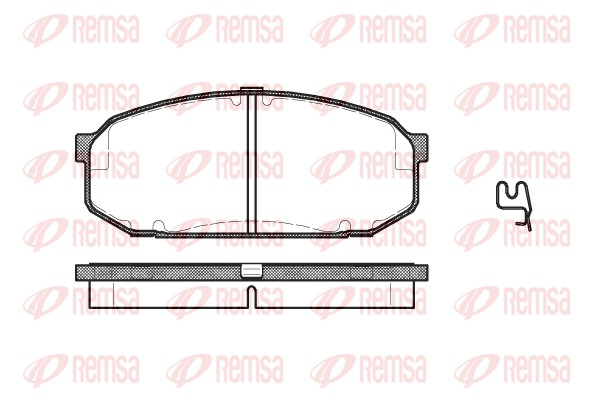 Brake Pad Set, disc brake - 0504.02 REMSA