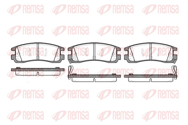 Brake Pad Set, disc brake - 0566.22 REMSA