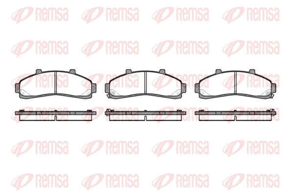 Brake Pad Set, disc brake - 0571.02 REMSA