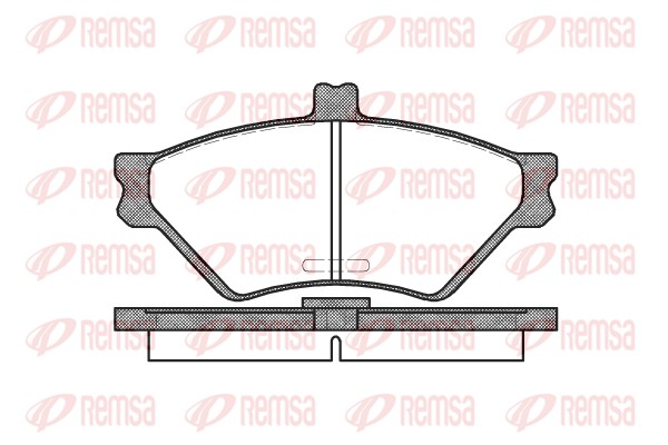 Brake Pad Set, disc brake - 0574.00 REMSA